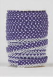 Schrägband gepunktet mit Spitzenrand violett